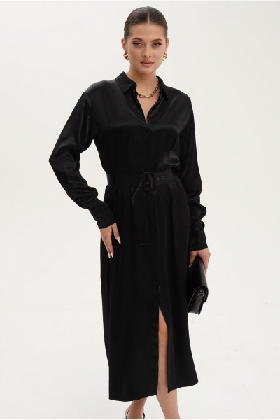 Платье casual из вискозы с пиджачным воротником и разрезами Ketty К-22880 - фото 2