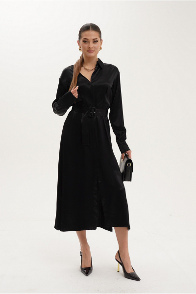 Платье casual из вискозы с пиджачным воротником и разрезами Ketty К-22880 - фото 5