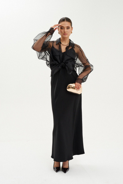 Платье макси свободного кроя с вырезом на спине Ketty К-25280 - фото 5