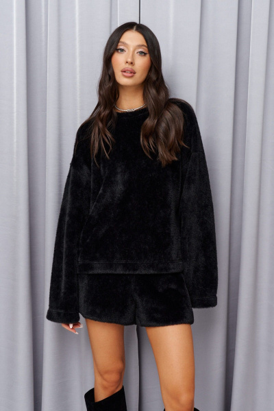 Шорты из трикотажа прямого свободного кроя ANNETE A1383/1 - фото 1