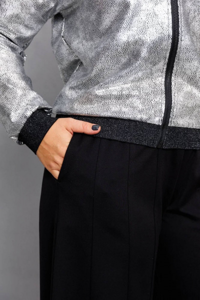 Брюки, бомбер Runella 1654 серый - фото 8