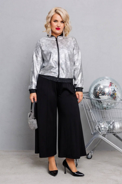 Брюки, бомбер Runella 1654 серый - фото 1