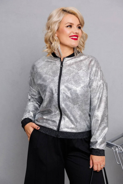 Брюки, бомбер Runella 1654 серый - фото 2