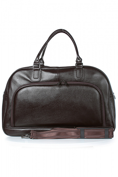 Круглогодичная дорожная сумка из натуральной кожи с карманами Galanteya 8323.23с740к45 коричневый - фото 2