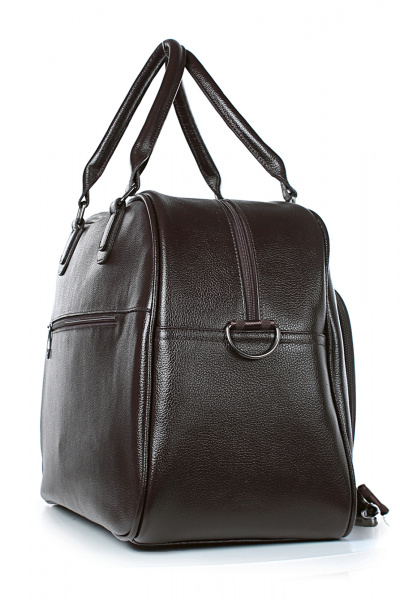 Круглогодичная дорожная сумка из натуральной кожи с карманами Galanteya 8323.23с740к45 коричневый - фото 4