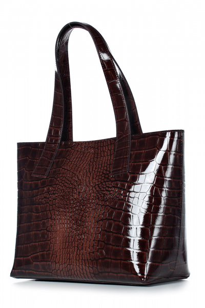 Коричневая сумка из натуральной кожи с короткими ручками Galanteya 9323.23с478к45 коричневый - фото 1