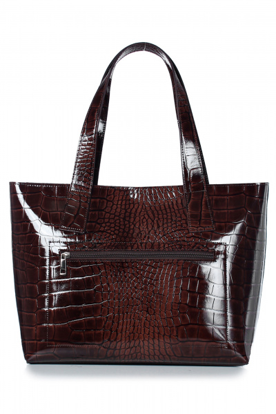 Коричневая сумка из натуральной кожи с короткими ручками Galanteya 9323.23с478к45 коричневый - фото 3