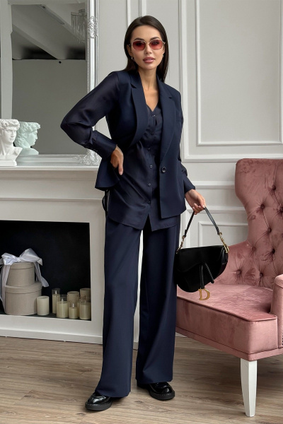 Костюм из тканей с воротником пиджачного типа и брюками Kaloris 2137/1 - фото 2