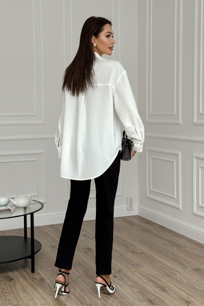 Прямые брюки из текстиля с застежкой на молнию и карманами Kaloris 2140 - фото 3