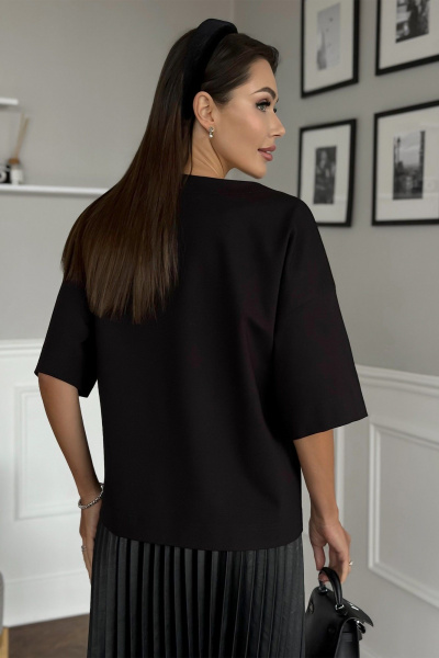 Джемпер с вышивкой пайетками и спущенным плечом Kaloris 2147/1 - фото 7