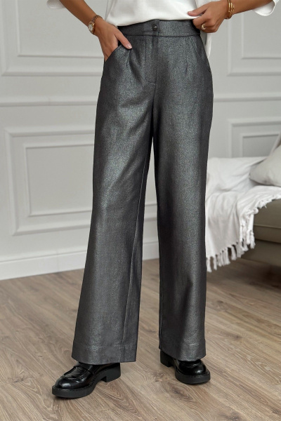Брюки прямые из текстиля на каждый день Kaloris 2151 - фото 2