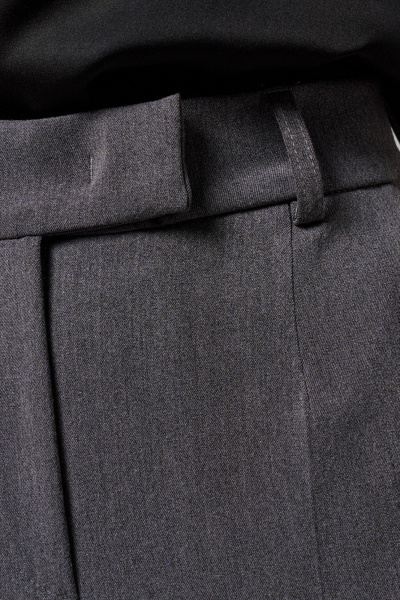 Демисезонные серые брюки зауженные из текстиля Панда ПА-161267w серый - фото 2