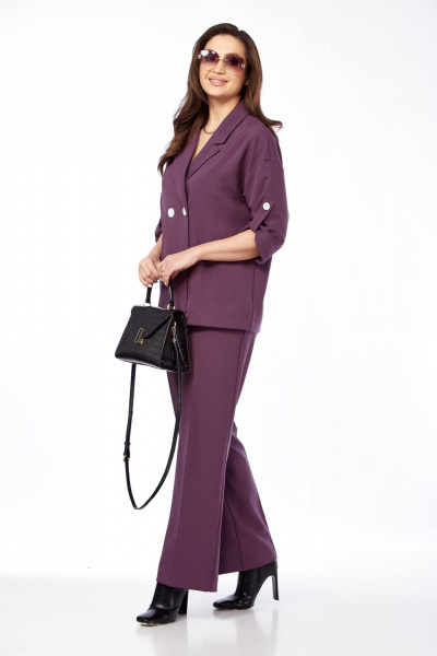 Женский комплект палаццо и прямого жакета из текстиля Taita plus 2329/9 - фото 4