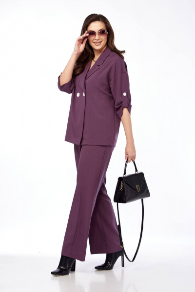 Женский комплект палаццо и прямого жакета из текстиля Taita plus 2329/9 - фото 3