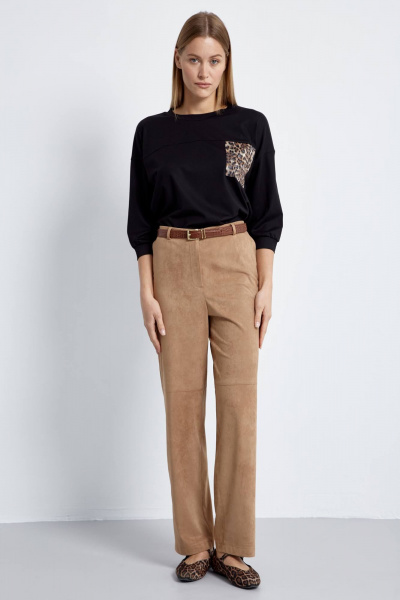 Джемпер укороченный с декором и спущенными плечами Elady 4435 - фото 4