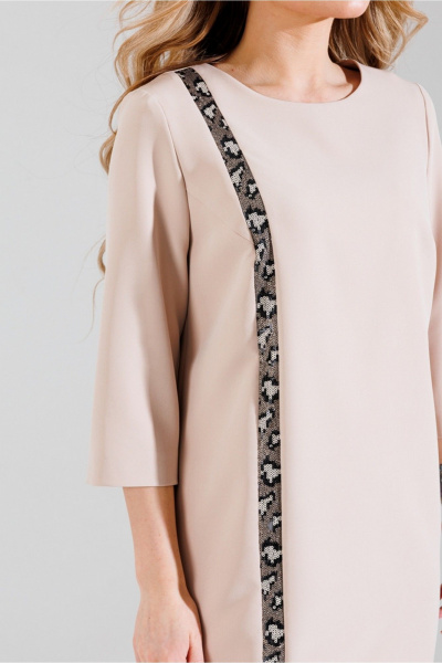 Платье миди с пайетками и полуприлегающим силуэтом Faufilure C1616 - фото 2