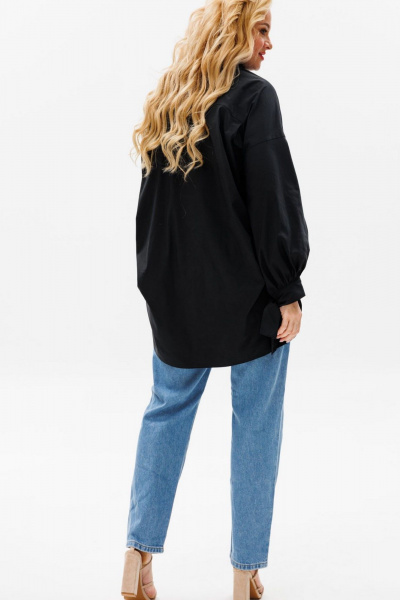 Демисезонный костюм 2-ка из текстиля и хлопка Anastasia 1114.1 черный - фото 14