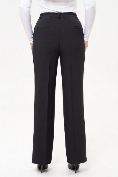 Деловой брюко-жилетный костюм из текстиля с стрелками IVARI 20809 черный - фото 7