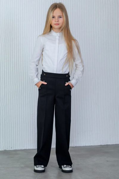 Школьные брюки для девочки из плотного трикотажа Tammi 1Т85-24/2 - фото 1