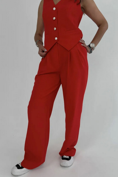 Брюки палаццо женские широкие из текстиля для стильных образов Tammi 3Т89-24/3 - фото 2