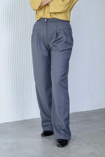 Брюки палаццо женские широкие из текстиля для офисных и праздничных случаев Tammi 3Т89-24/5 - фото 4