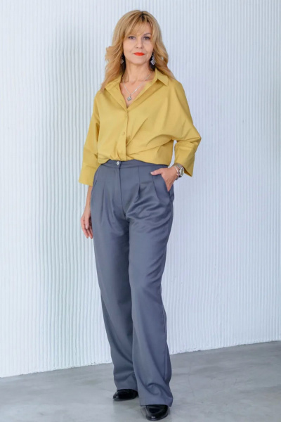 Брюки палаццо женские широкие из текстиля для офисных и праздничных случаев Tammi 3Т89-24/5 - фото 1