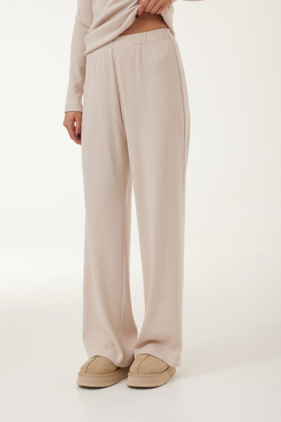 Двухпредметный комплект из трикотажа джемпер и брюки T.N.D М436 бежевый - фото 4