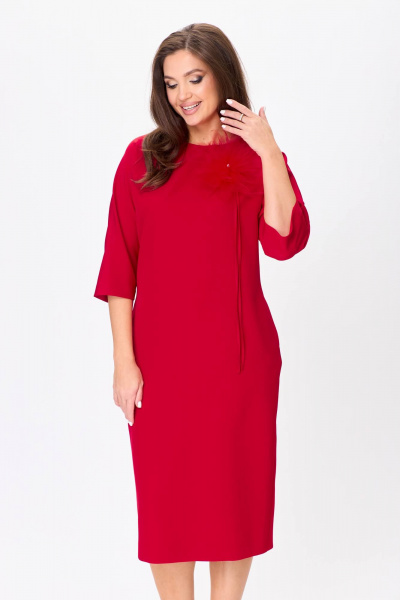 Платье полуприлегающего силуэта с карманами и округлым вырезом Karina deLux M-1303 - фото 3