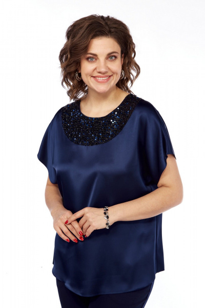 Брюки, жакет, топ VI ORO VR-1161 королевский_синий - фото 11