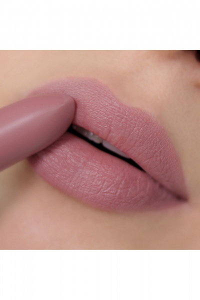 Помада розовая в лаконичном стиле с мягким наносением Relouis Icon Look 02 Sexy Stranger - фото 3