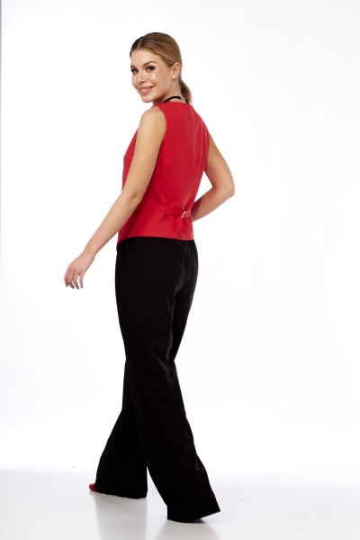 Демисезонные брюки палаццо с зауженным к низу кроем DNM 036 черный - фото 4