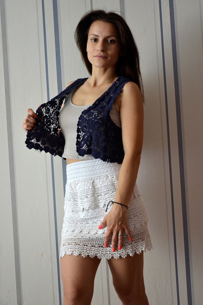 Жилет из вязаного хлопка для круглогодичного стиля OLANTIZ ж1-1 - фото 1