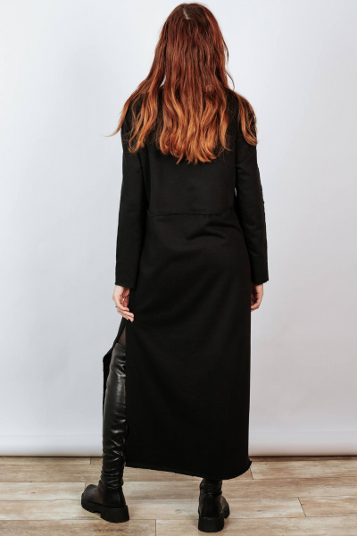 Платье прямого силуэта с разрезами из хлопка BUNABOUTIQUE 2111 - фото 5