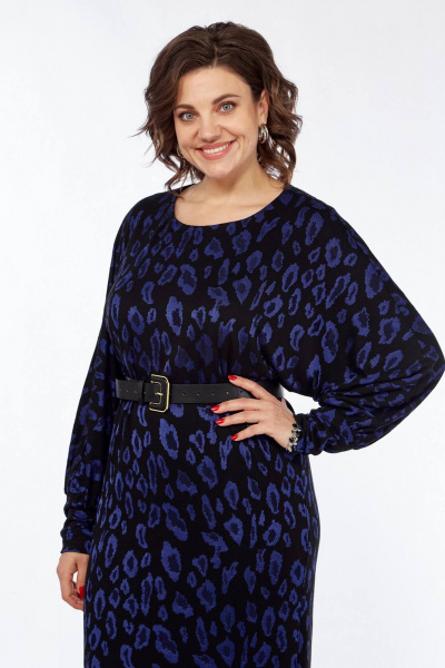 Платье удлиненное в стиле на каждый день из трикотажа Koketka i K 1235-1 - фото 5