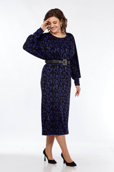 Платье удлиненное в стиле на каждый день из трикотажа Koketka i K 1235-1 - фото 3
