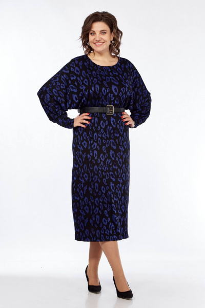 Платье удлиненное в стиле на каждый день из трикотажа Koketka i K 1235-1 - фото 1