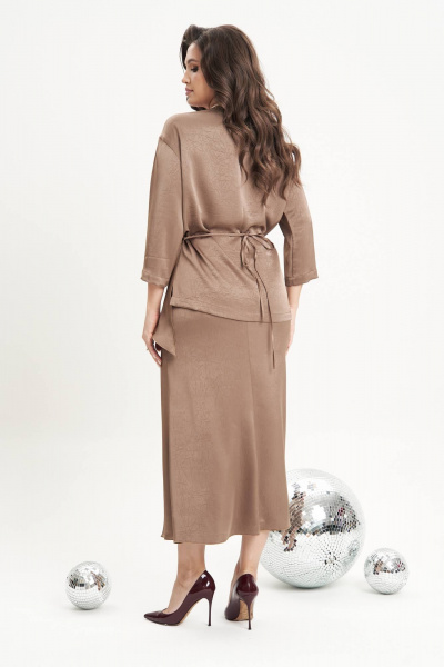 Юбка-рыбка из атласа на еластичном поясе Fantazia Mod 4991 - фото 4