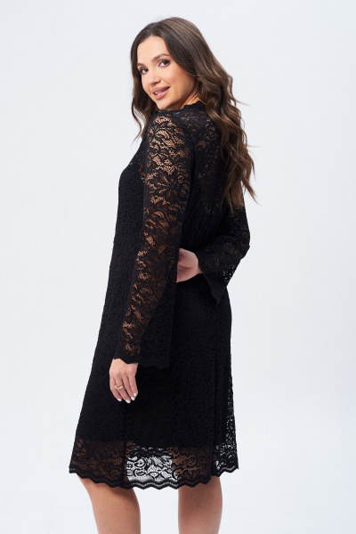 Платье из кружевного А-силуэта на подкладке Verita 2339.1 - фото 8