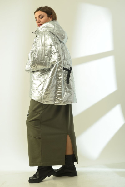 Куртка GRATTO 7007 серебристый - фото 6