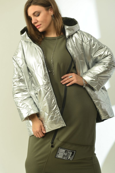 Куртка GRATTO 7007 серебристый - фото 1