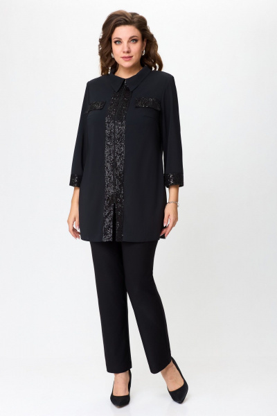 Жакет, топ Svetlana-Style 1961 чёрный - фото 3