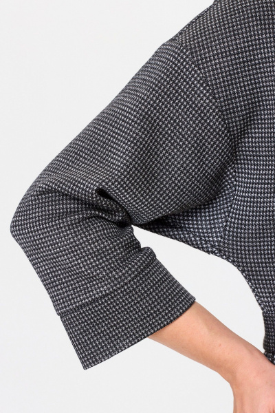 Платье из трикотажа с поясом для делового образа Zlata 4248 графит - фото 5