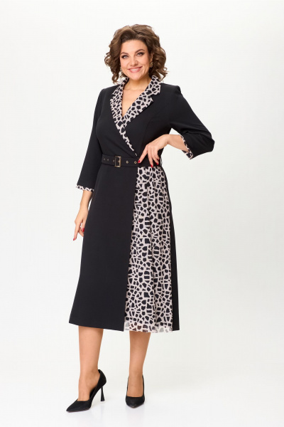 Платье с запахом. Bonna Image 960/1 черный - фото 9