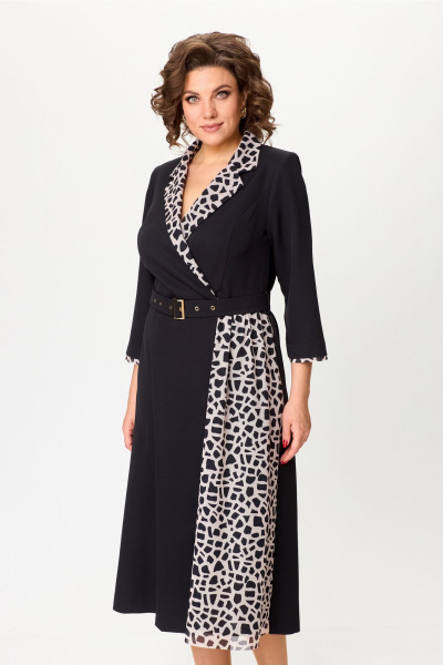 Платье с запахом. Bonna Image 960/1 черный - фото 4