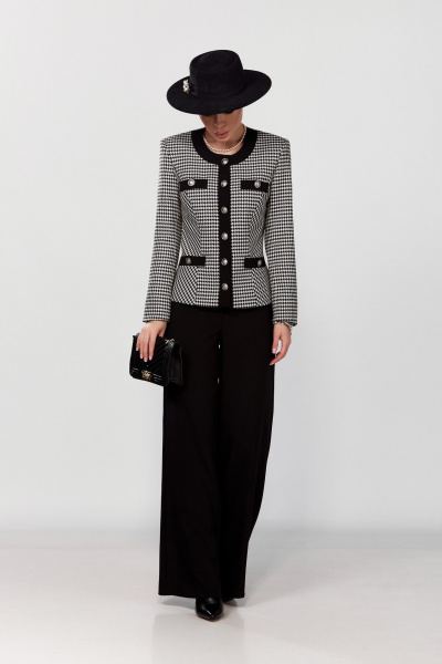 Элегантный костюм жакет и брюки в стиле Chanel DOGGI 2975 - фото 7