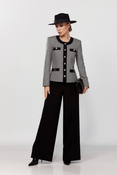 Элегантный костюм жакет и брюки в стиле Chanel DOGGI 2975 - фото 6