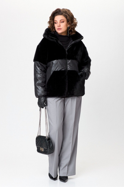 Зимняя куртка из искусственного меха и плащёвой ткани с утеплителем Lady Secret 7293 - фото 11