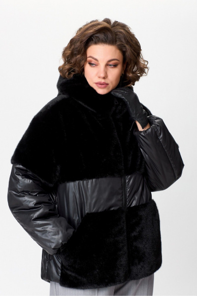 Зимняя куртка из искусственного меха и плащёвой ткани с утеплителем Lady Secret 7293 - фото 10