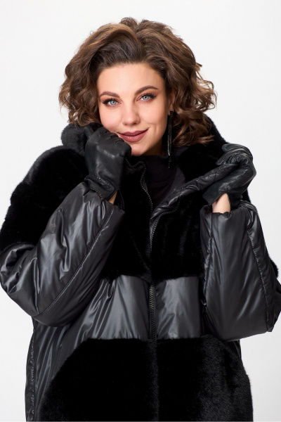 Зимняя куртка из искусственного меха и плащёвой ткани с утеплителем Lady Secret 7293 - фото 5