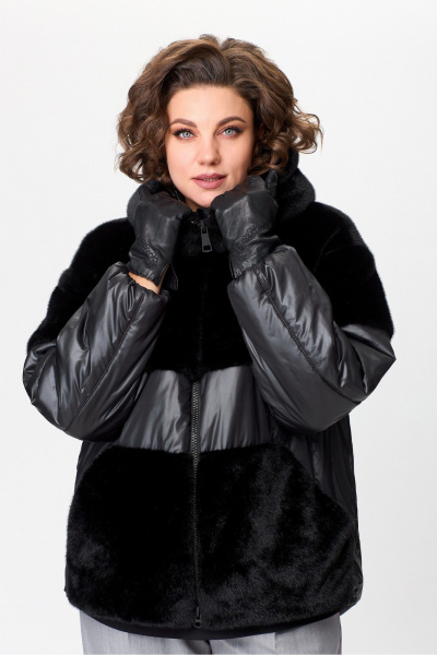 Зимняя куртка из искусственного меха и плащёвой ткани с утеплителем Lady Secret 7293 - фото 2